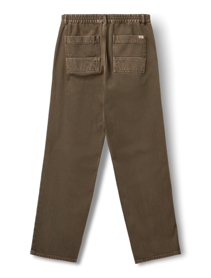 CLAY DENIM PANTS- BROWN