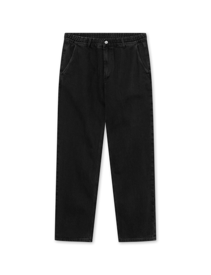 CLAY PANTS- Washed Black Denim