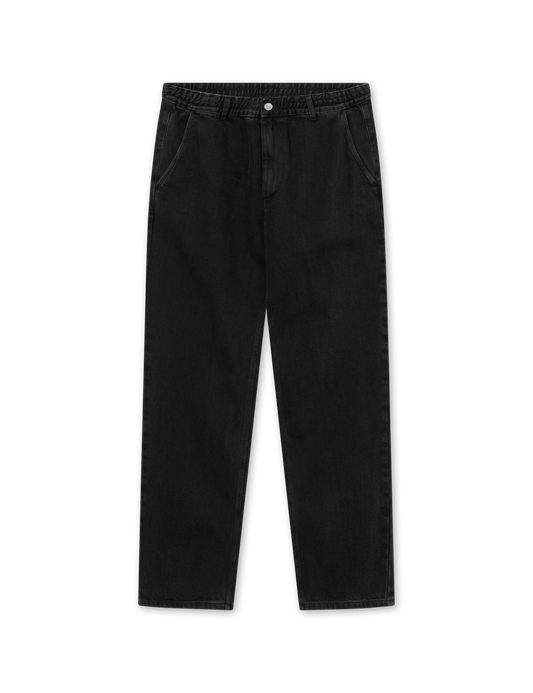 CLAY PANTS- Washed Black Denim