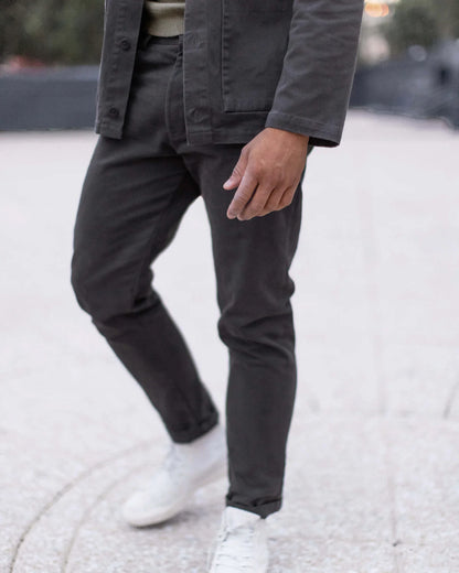 Canvas Cham Pants- BLACK