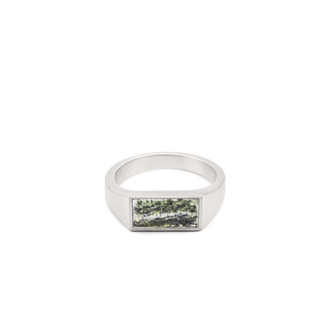 SILVER CAMO RING