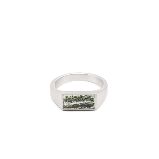 SILVER CAMO RING