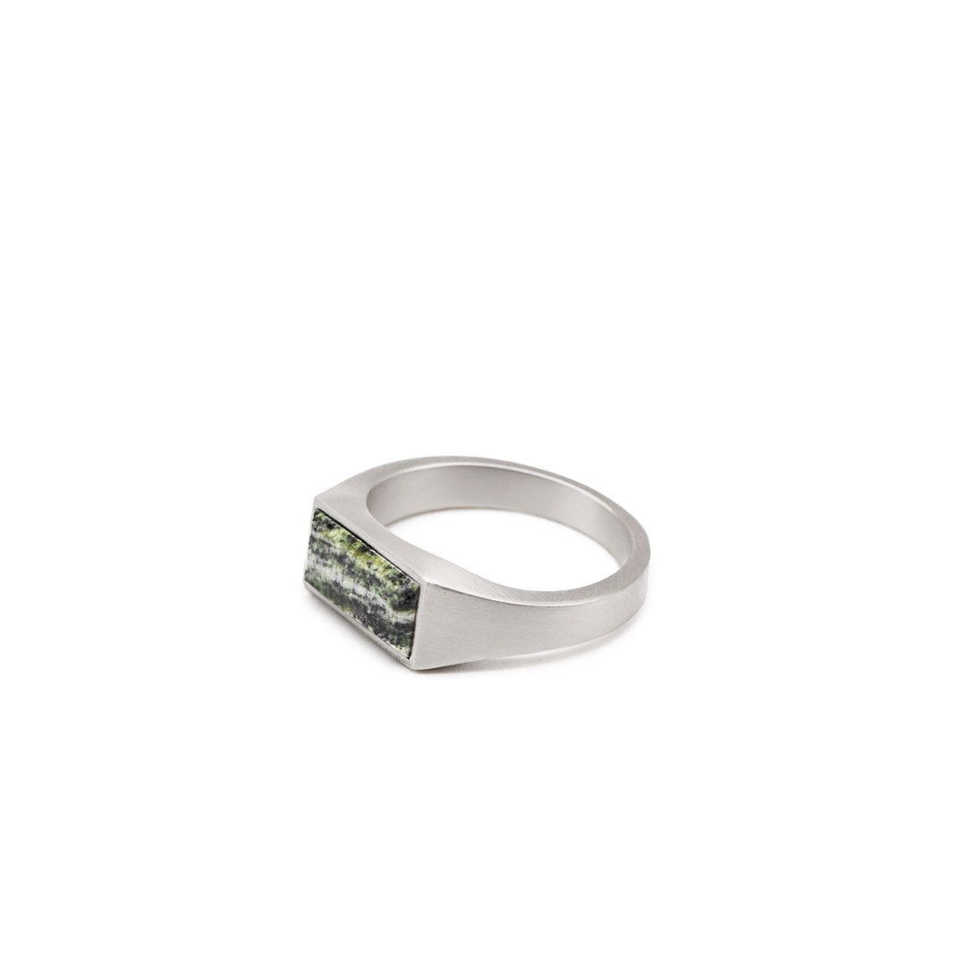 SILVER CAMO RING