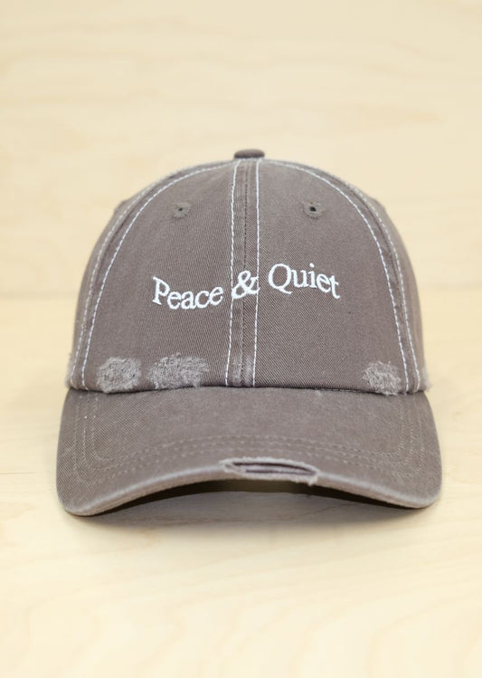 WORDMARK REVERSE STITCHED DAD HAT - BROWN