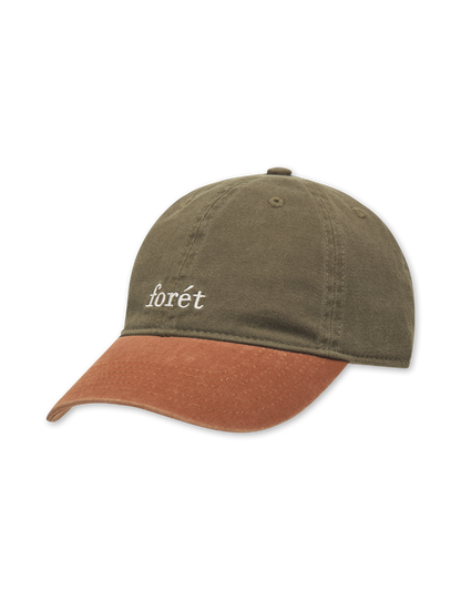 HAWK WASHED 2- TONE CAP ARMY/BROWN