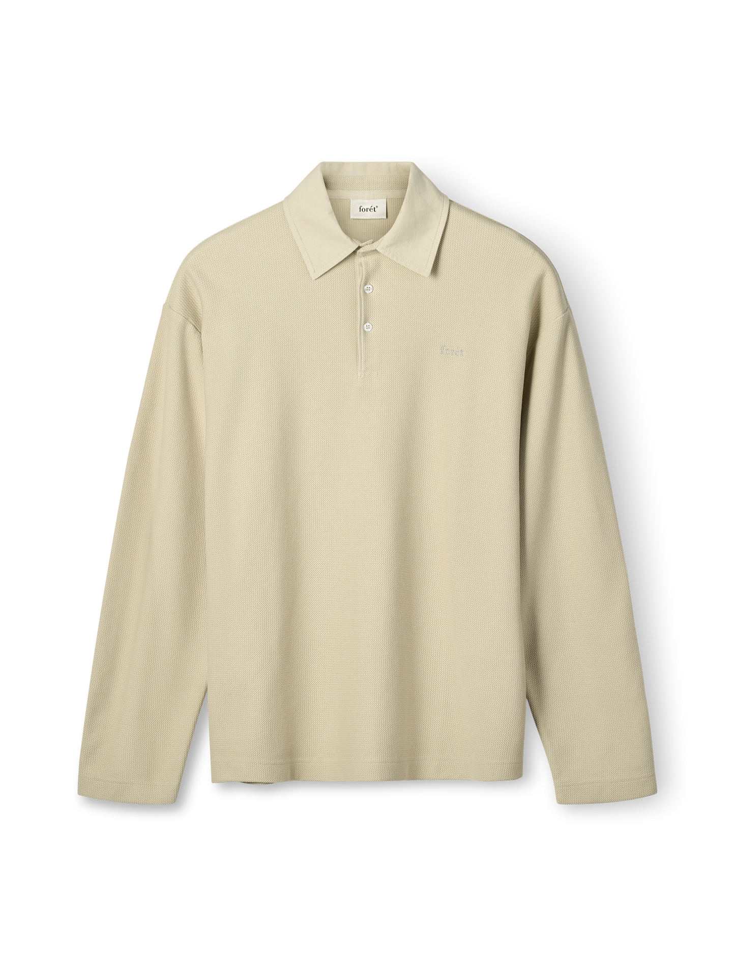 Herb Textured Polo-Chalk
