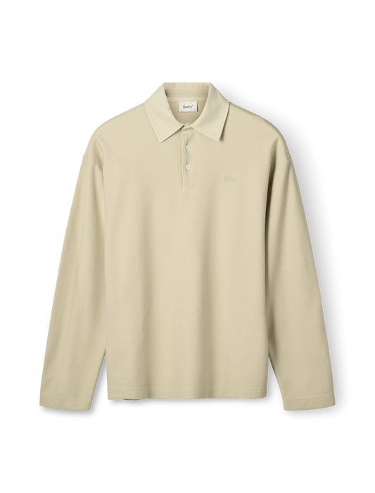 Herb Textured Polo-Chalk