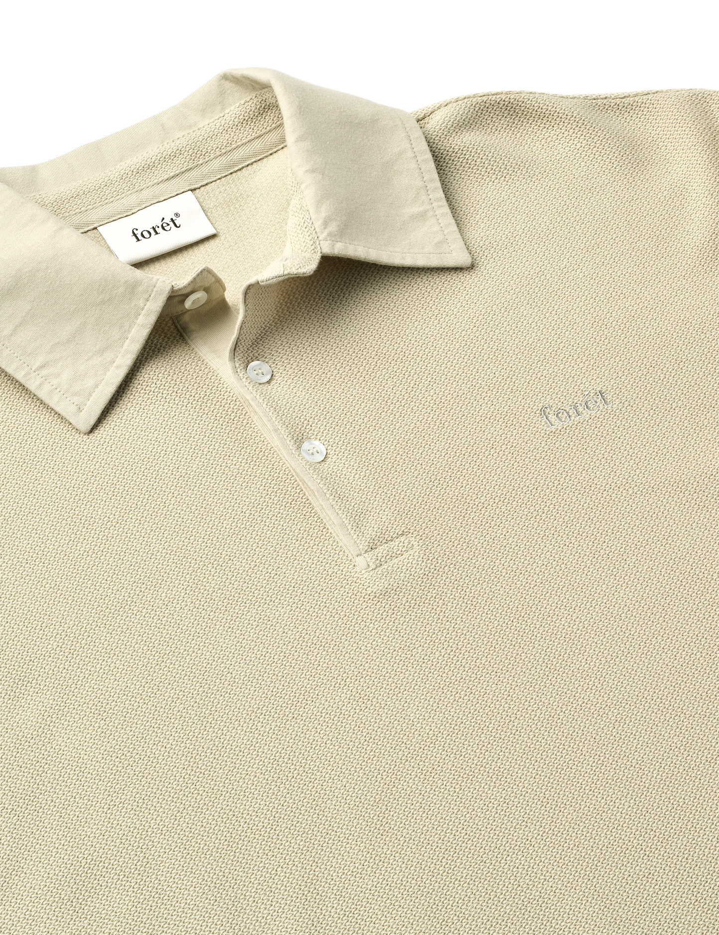 Herb Textured Polo-Chalk