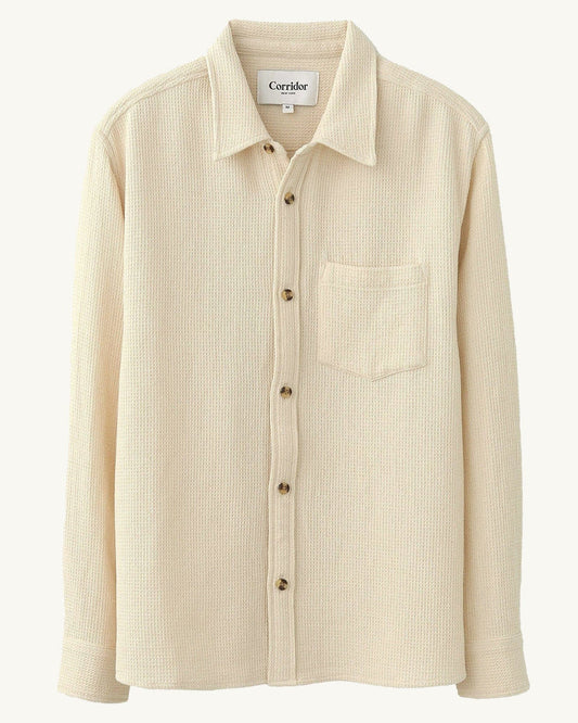 PIGMENT DYED WAFFLE LS