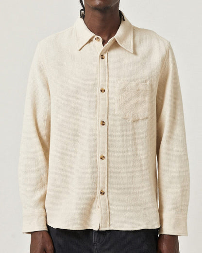 PIGMENT DYED WAFFLE LS