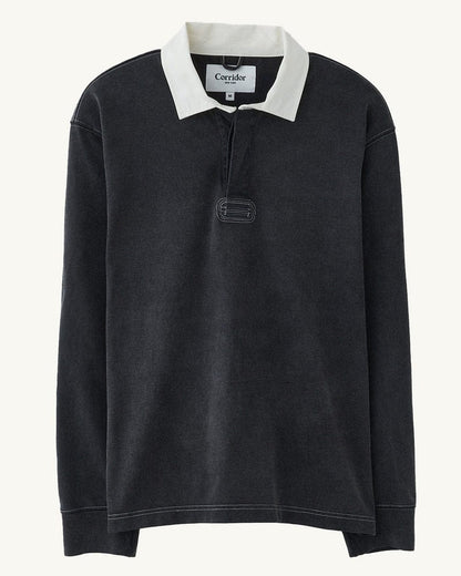RUGBY LS - BLACK