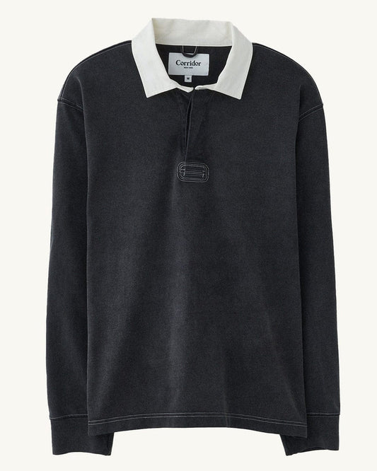 RUGBY LS - BLACK