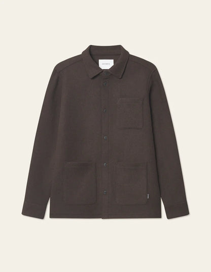 JASON SOLID WOOL OVERSHIRT