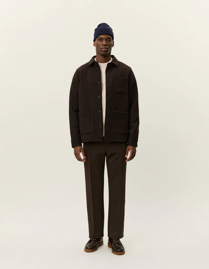 JASON SOLID WOOL OVERSHIRT