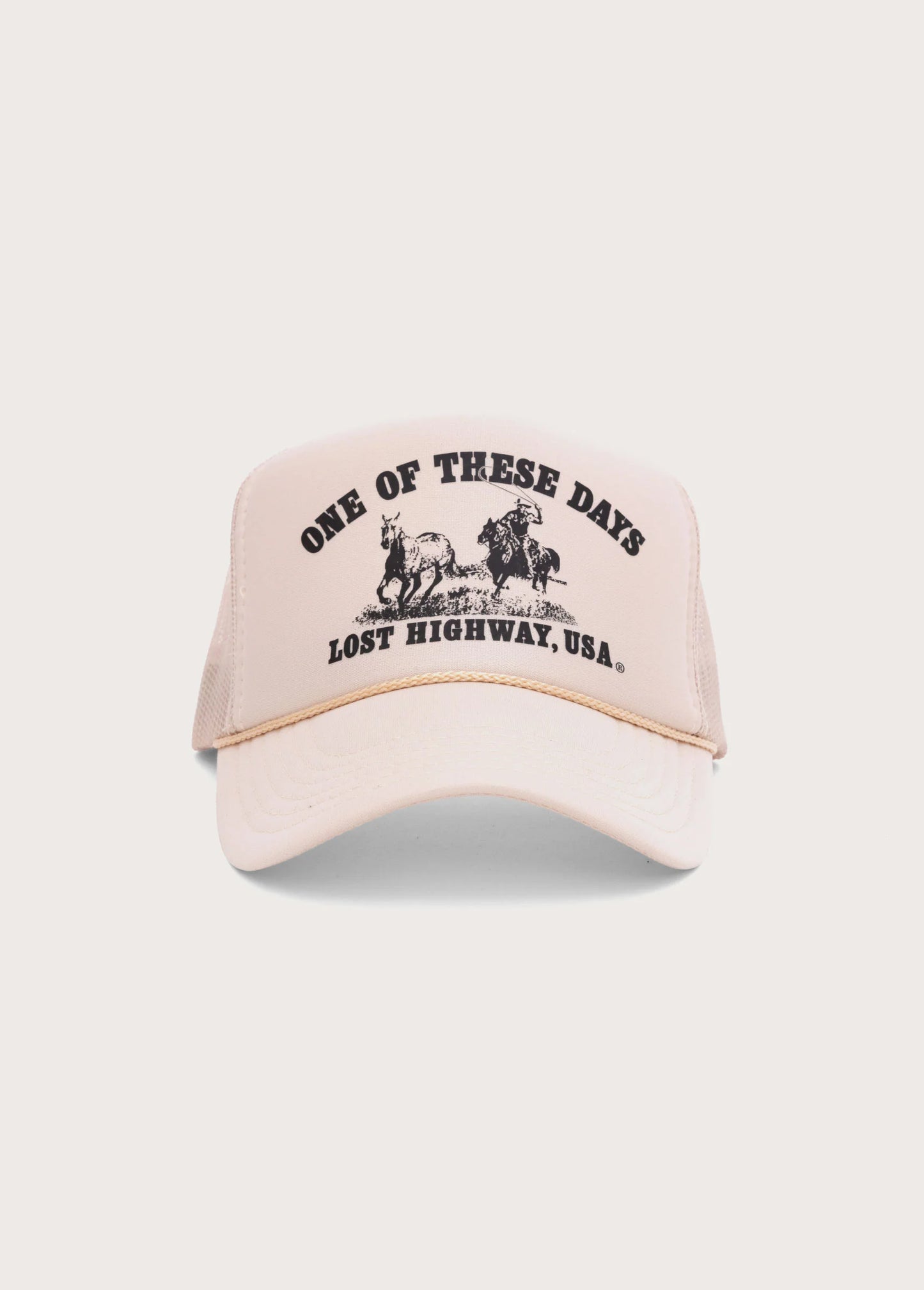 LOST HIGHWAY FOAM TRUCKER HAT - TAN