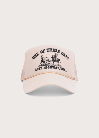 LOST HIGHWAY FOAM TRUCKER HAT - TAN