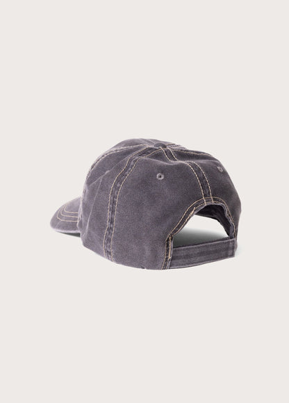 RUNNING HORSE LEATHER PATCH HAT - CHARCOAL