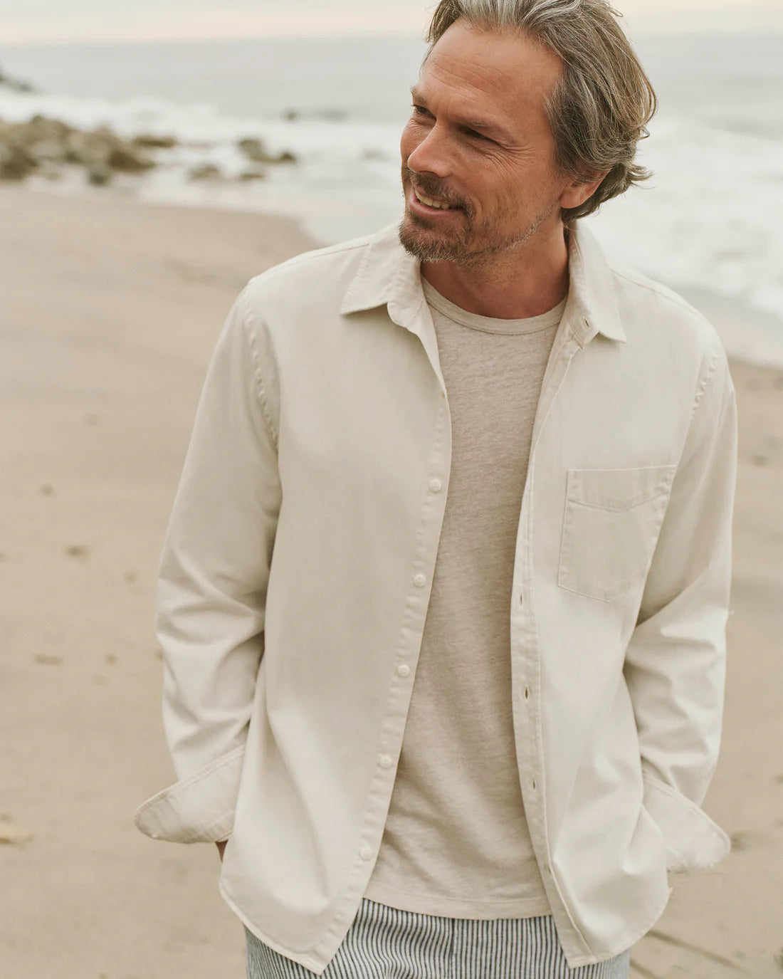 Twill Shirt / Cream