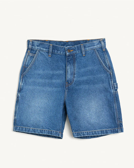 DENIM PAINTER SHORT - INDIGO