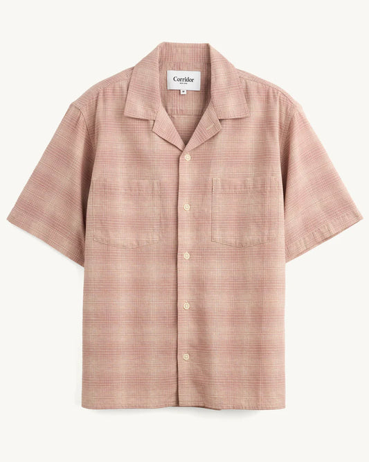 Linen Plaid SS Pink