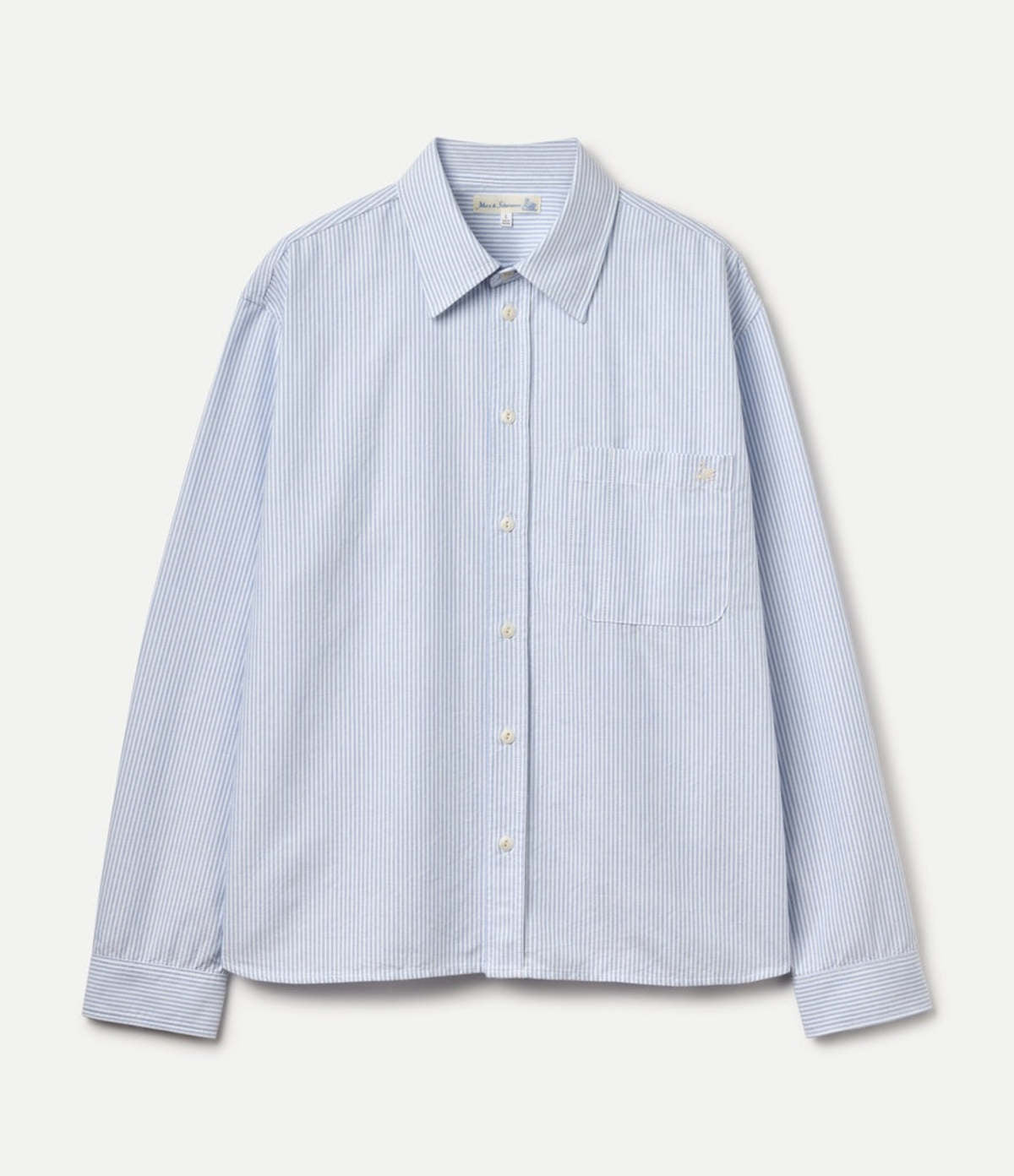 MODERN-CUT COTTON OXFORD LONG SLEEVE SHIRT