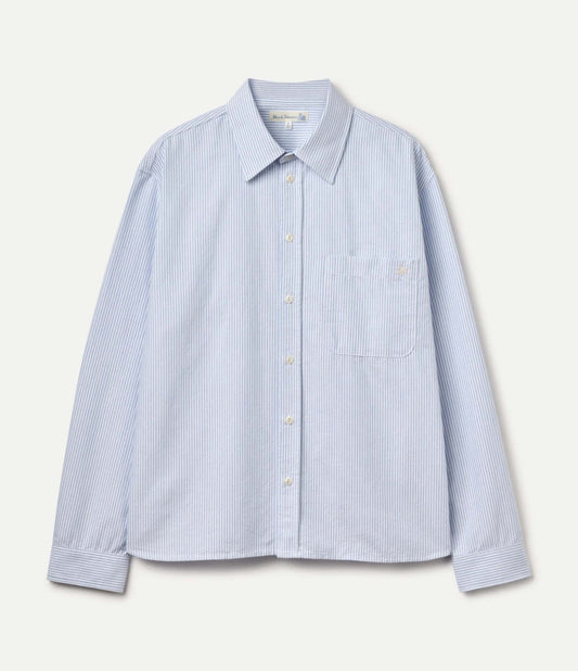 MODERN-CUT COTTON OXFORD LONG SLEEVE SHIRT