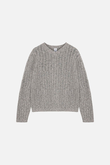 Jack Knit Sweater - Micro Chip Grey