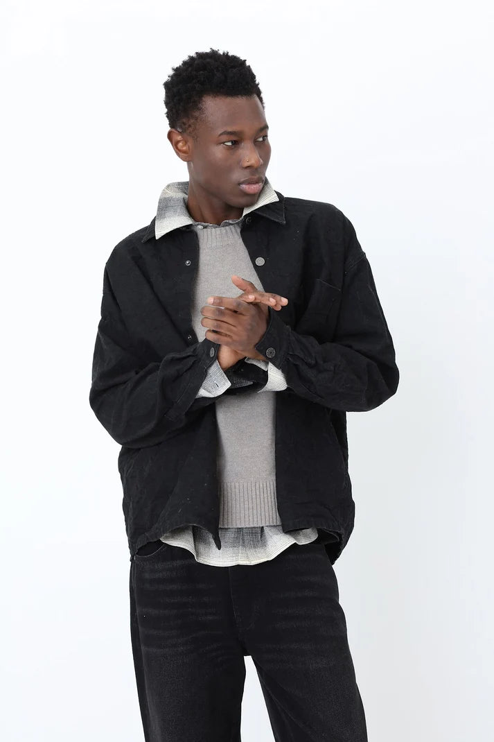 Maza Denim Shirt - Xenon Black