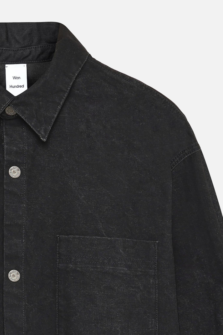Maza Denim Shirt - Xenon Black
