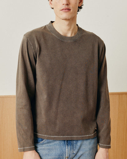Garment Dye LS Tee - Brown