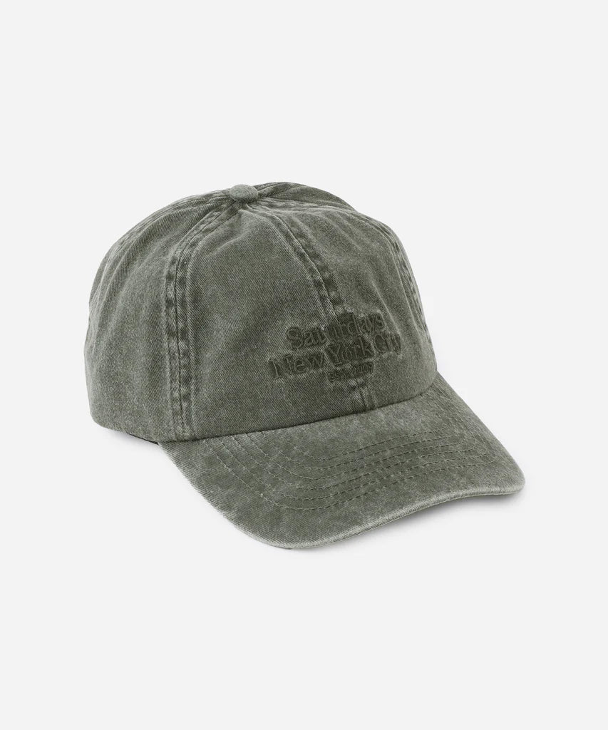 Abie Pigment Dyed Cotton Hat - Dark Forest