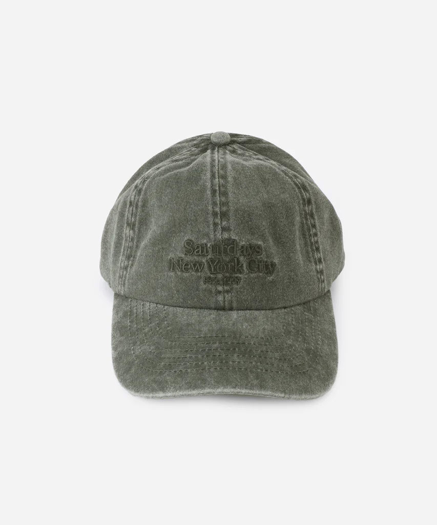 Abie Pigment Dyed Cotton Hat - Dark Forest