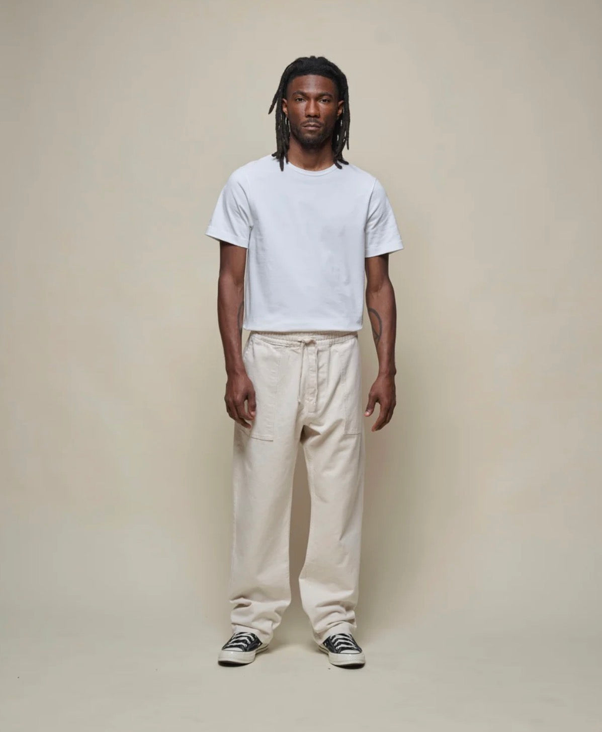 WORKERS COTTON DRAWSTRING PANT