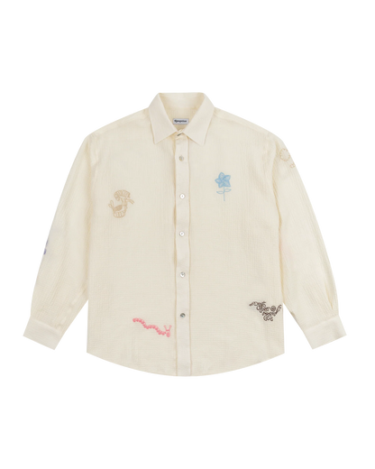 Form Cashmere Shirt- Butter White