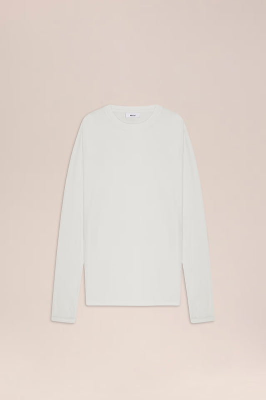NN07 CLIVE WAFFLE KNIT TEE - OFF WHITE