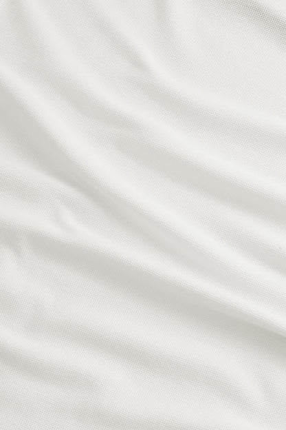 NN07 CLIVE WAFFLE KNIT TEE - OFF WHITE