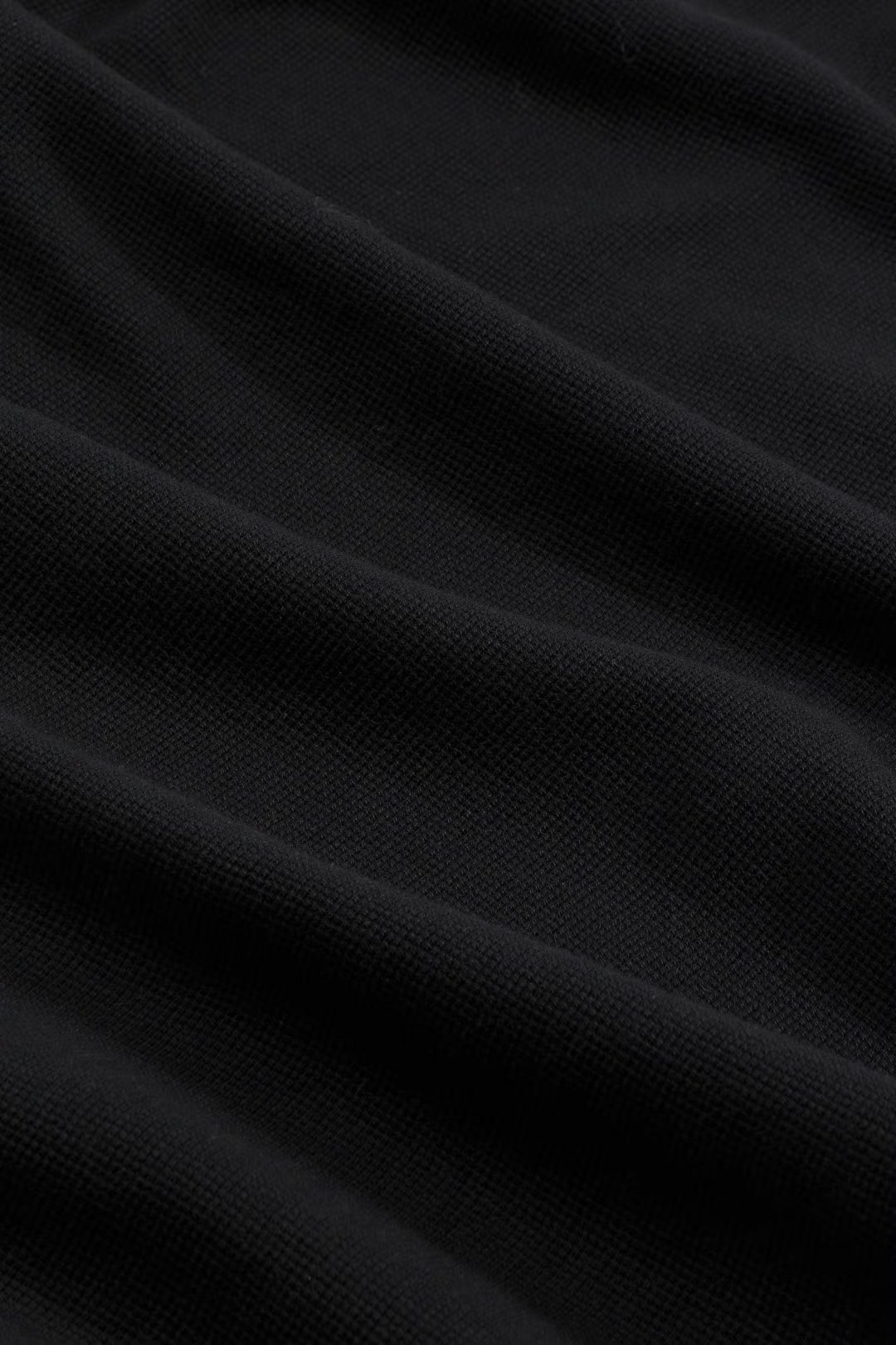 NN07 CLIVE WAFFLE KNIT TEE - BLACK