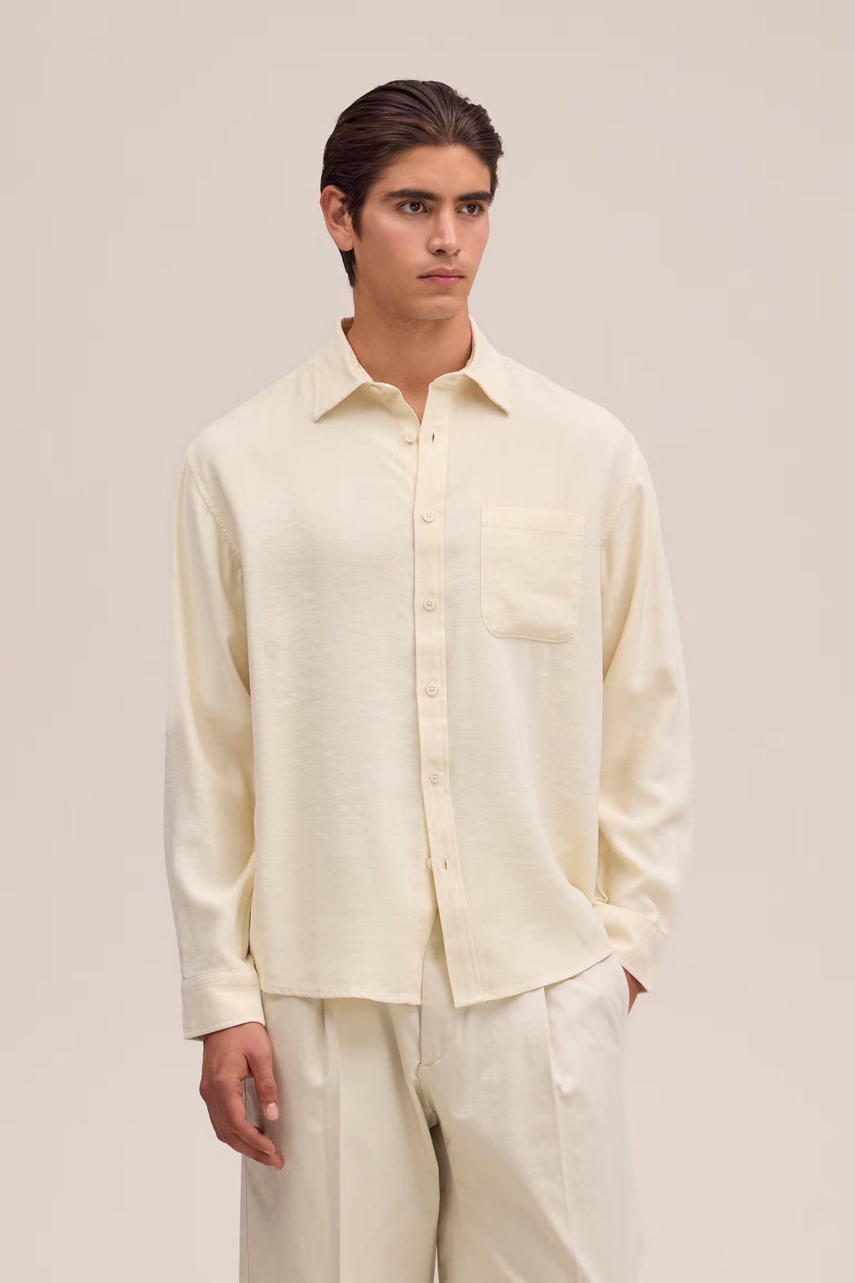 NN07 DEON LS SHIRT - IVORY