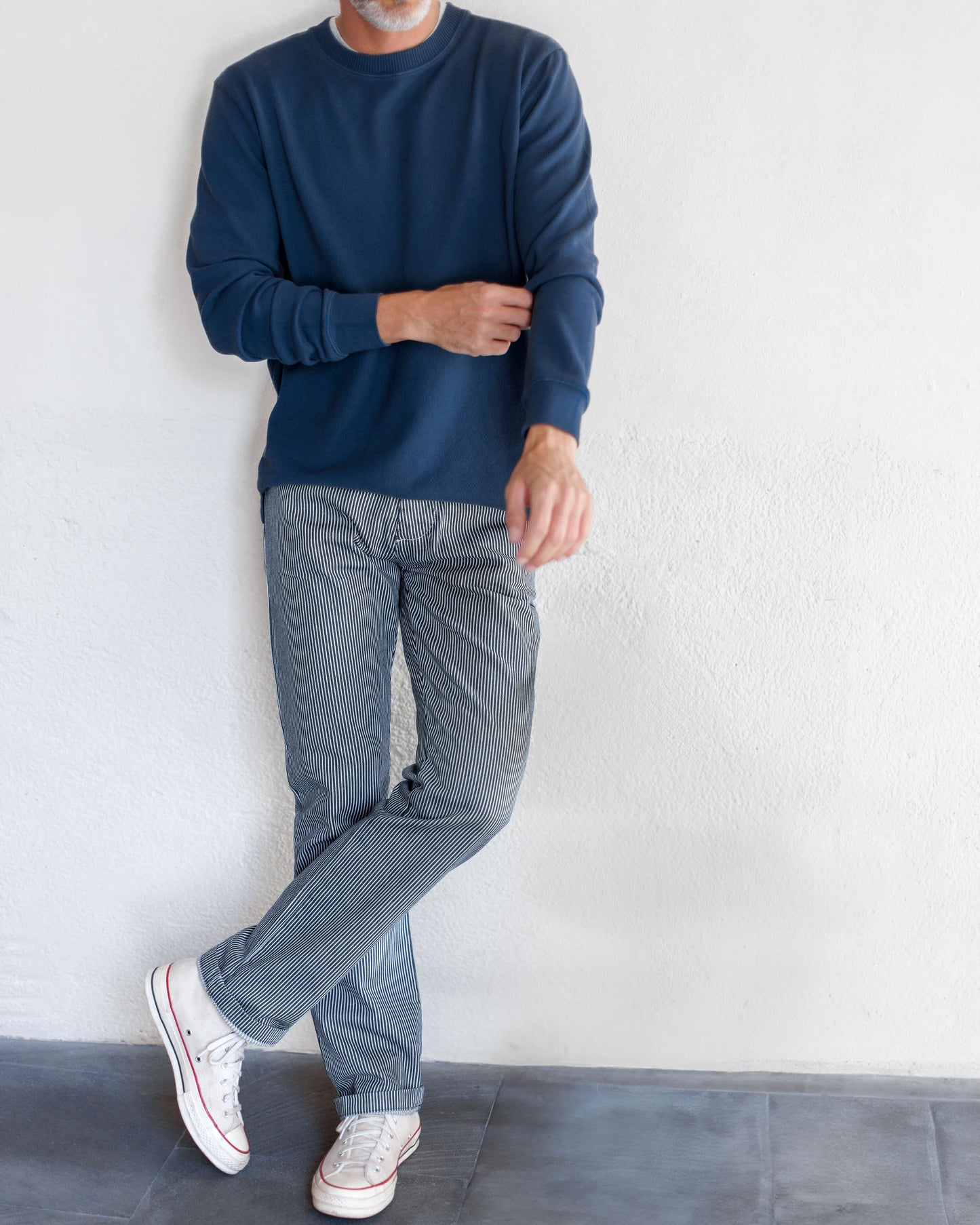 Caza Crewneck- INDIGO