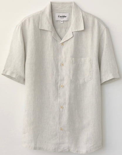 Linen Stripe SS Camp