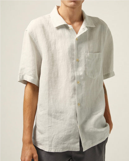 Linen Stripe SS Camp