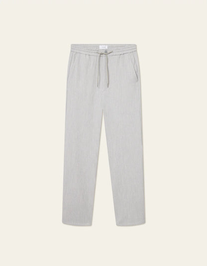 Como Structured Tapered Pant- Snow Melange