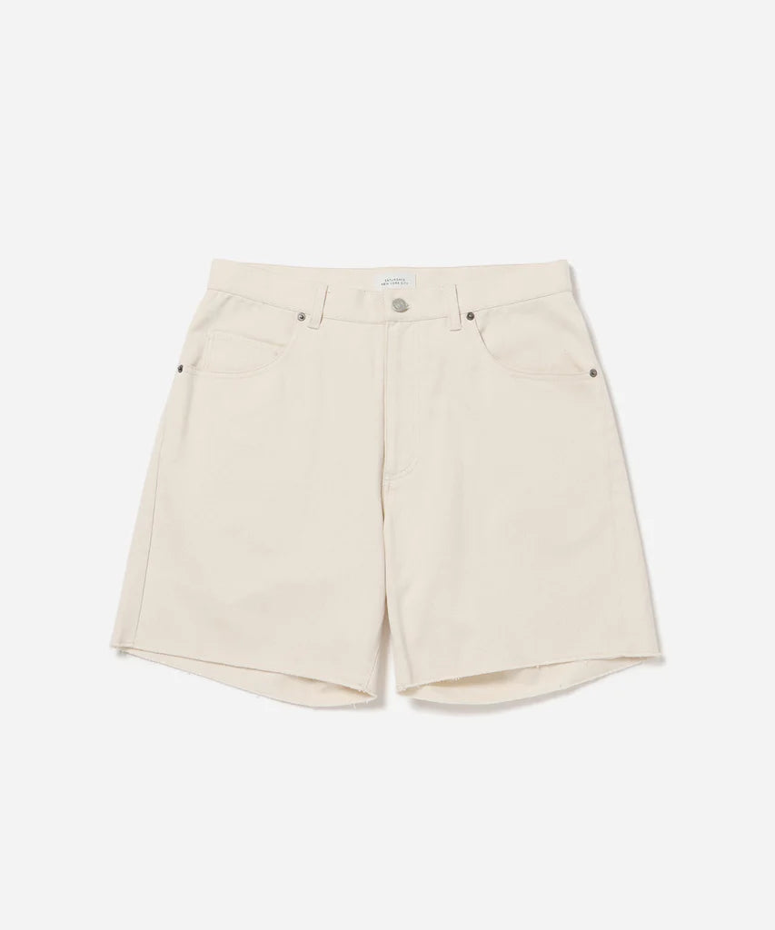 Mario Cut off Shorts- OFF WHITE