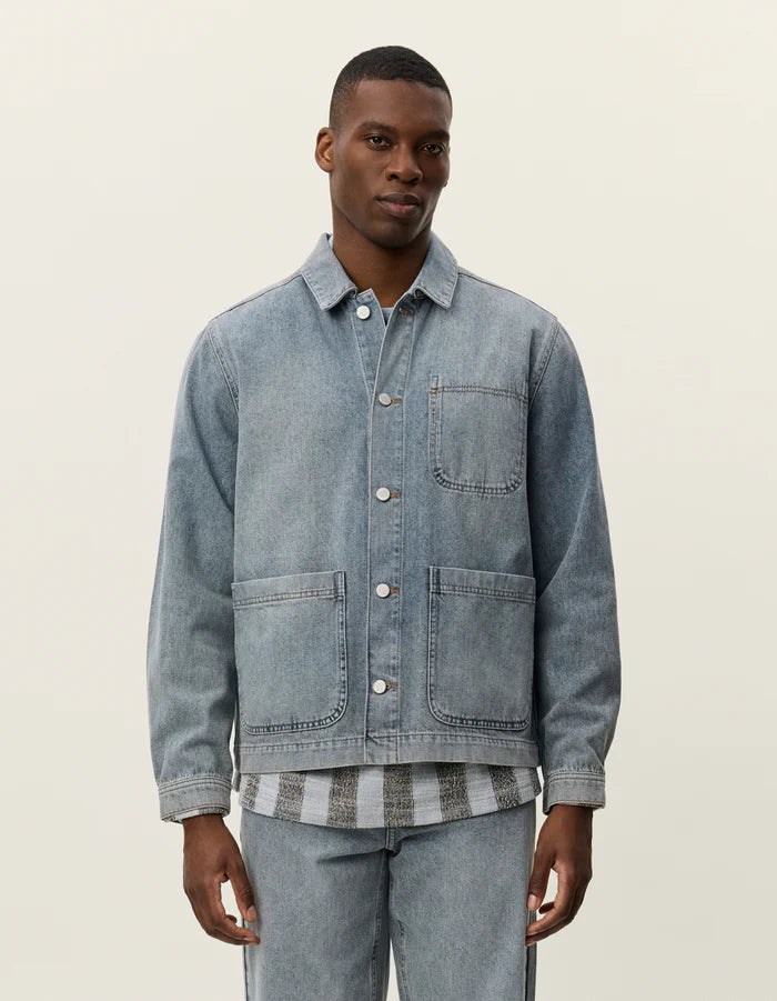 LAYTON WASHED DENIM OVERSHIRT