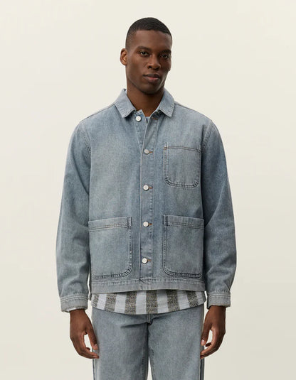 LAYTON WASHED DENIM OVERSHIRT