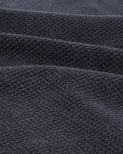 Waffle Henley- BLACK