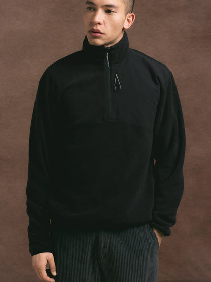ABERFELDY FLEECE- BLACK POLAR