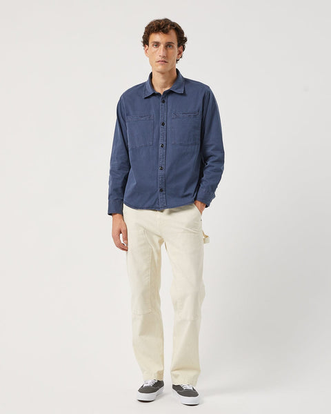 Garment Dyed Twill LS- NAVY