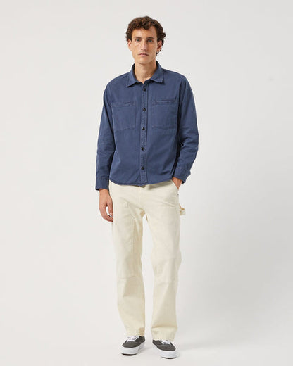 Garment Dyed Twill LS- NAVY