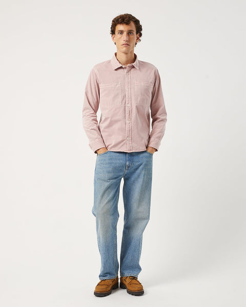 Garment Dyed Twill LS- PINK